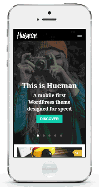 Hueman Pro theme feature infinite_scrolling